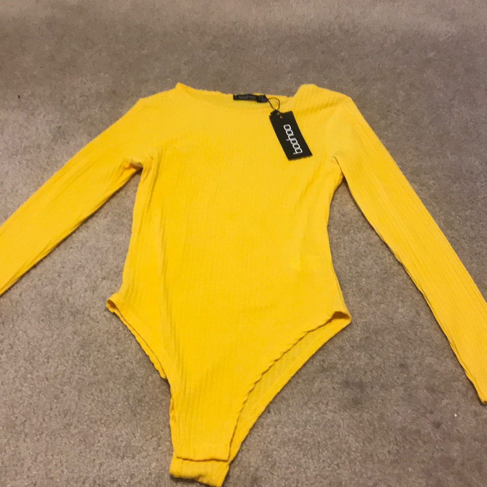 Yellow Long sleeve Bodysuit